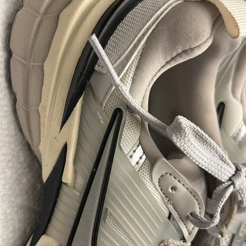 Nike white with Gray Athletic Sneakers - Picture 7 of 7